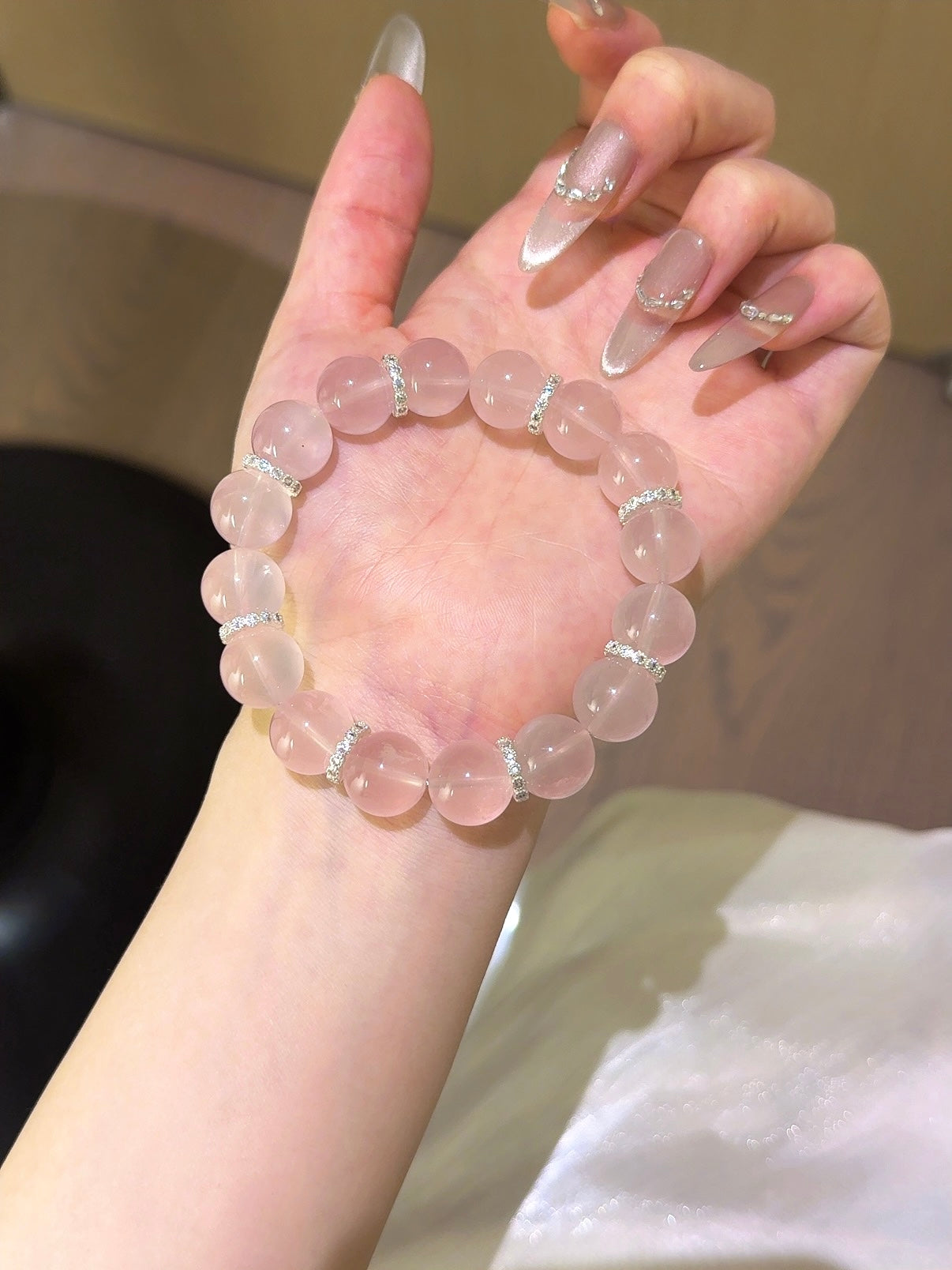 ▫️▪️ Pink crystal bracelet